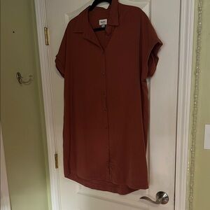 Rhythm Terracotta Shirt Dress